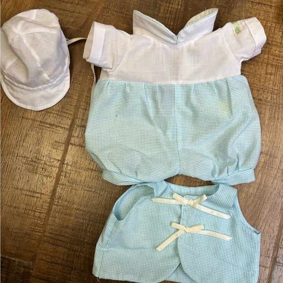 CABBAGE PATCH KIDS PREEMIE Xavier Roberts baby doll vintage 1982 blue oufit GUC - Picture 6 of 16